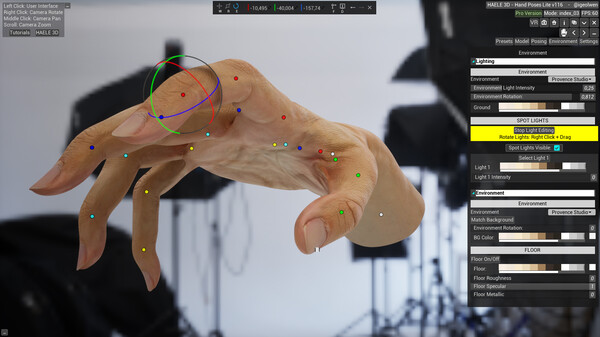HAELE 3D - Hand Poses Lite - Drawing References screenshot 3