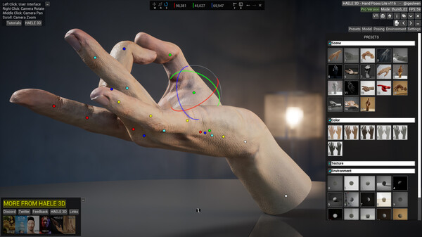 HAELE 3D - Hand Poses Lite - Drawing References screenshot 10