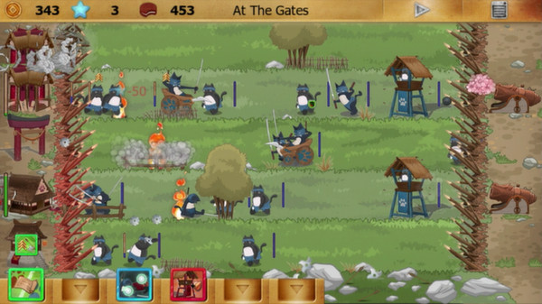 Ninja Cats vs Samurai Dogs screenshot 1