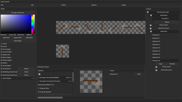 COLDSTEEL's Sprite Studio screenshot 2