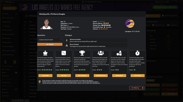 Draft Day Sports: Pro Basketball 2024 screenshot 9