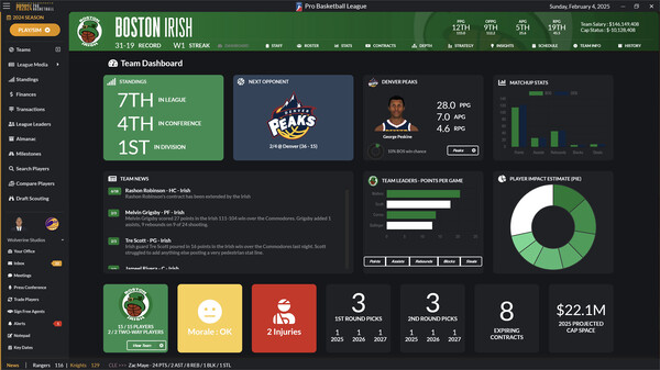 Draft Day Sports: Pro Basketball 2024 screenshot 8