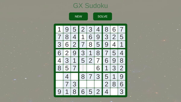 GX  Sudoku screenshot 1