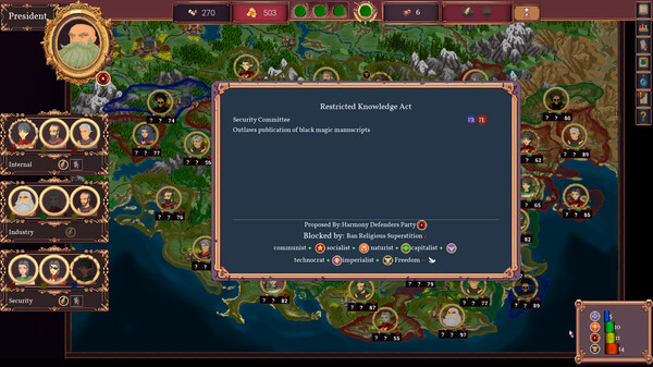 Fantasy Senate Simulator screenshot 7