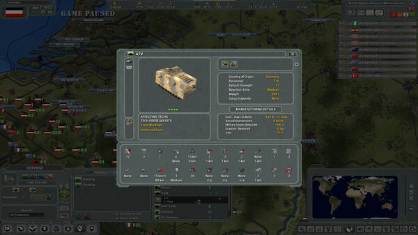Supreme Ruler The Great War Remastered screenshot 10