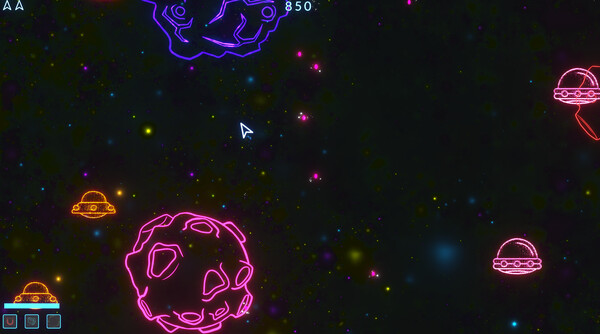 Asteroids Neon screenshot 1