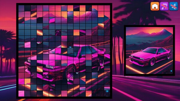 OG Puzzlers: Synthwave Cars screenshot 4