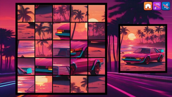 OG Puzzlers: Synthwave Cars screenshot 6