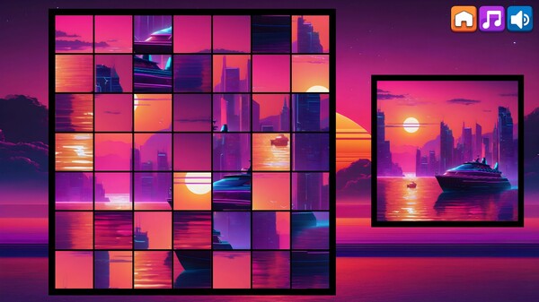 OG Puzzlers: Synthwave Boats screenshot 3