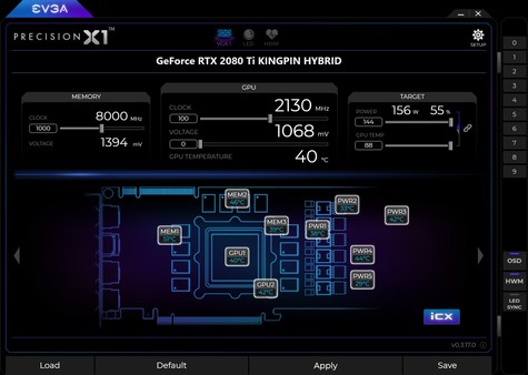 EVGA Precision X1 screenshot 1