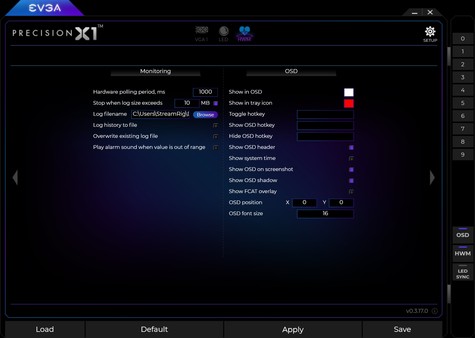 EVGA Precision X1 screenshot 2