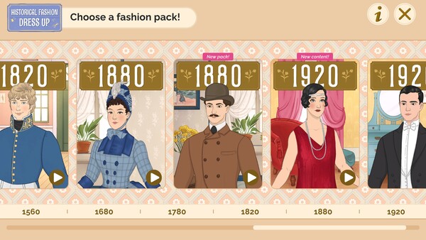 Historical Fashion Dress Up screenshot 1
