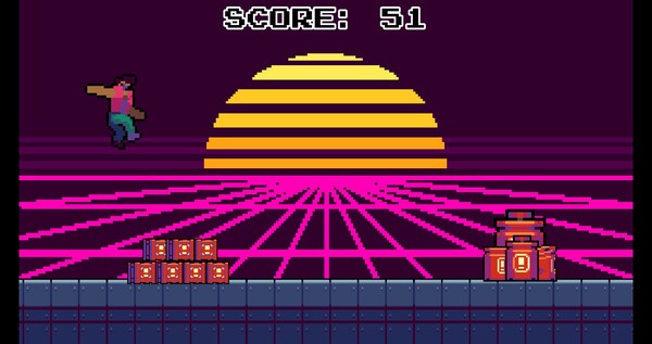 Synthwave Runner screenshot 2