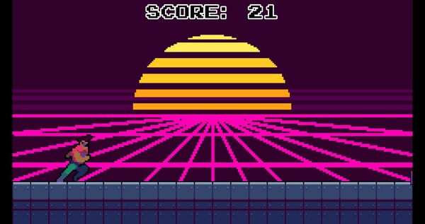 Synthwave Runner screenshot 1