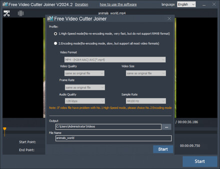 Free Video Cutter Joiner screenshot 3