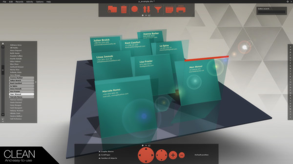 CardFile3D screenshot 2