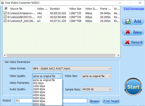 Free Video Converter screenshot 2