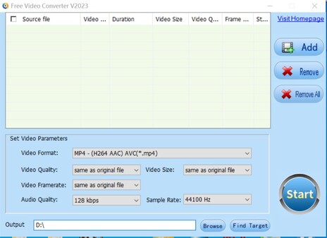 Free Video Converter screenshot 0
