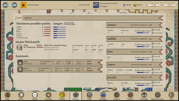 Jousting Manager screenshot 2