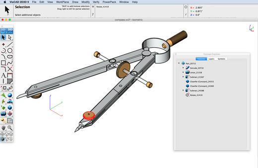 Punch! ViaCAD 2D/3D v9 + 3D Printing PowerPack LT screenshot 4
