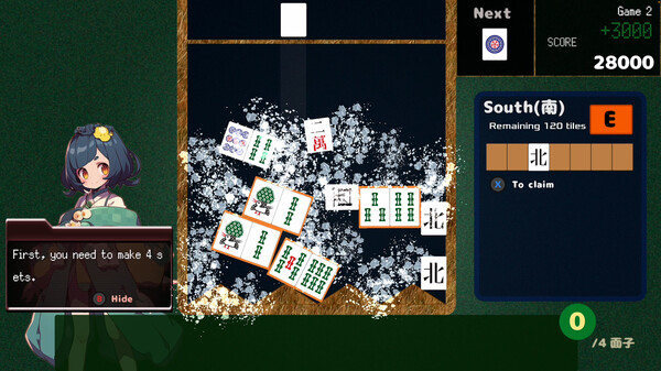 Drop Mahjong tiles screenshot 2