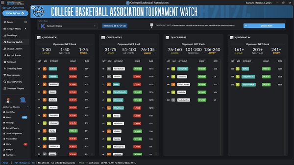 Draft Day Sports: College Basketball 2024 screenshot 8