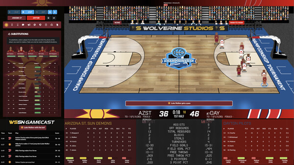 Draft Day Sports: College Basketball 2024 screenshot 1