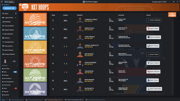 Draft Day Sports: College Basketball 2024 screenshot 9