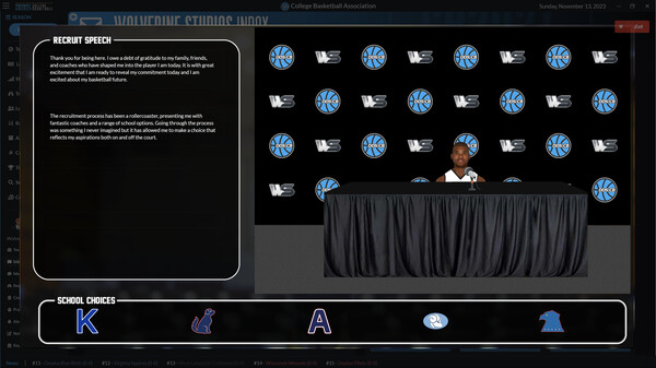 Draft Day Sports: College Basketball 2024 screenshot 7