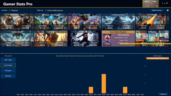 Gamer Stats Pro screenshot 5