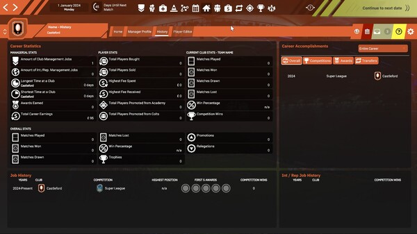 Rugby League Team Manager 4 screenshot 1