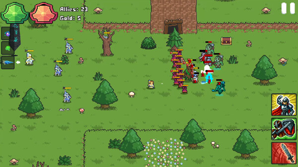 Battle for the Crystals screenshot 1