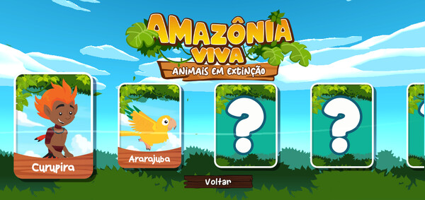 Amazônia Viva Game: animais em extinção screenshot 2