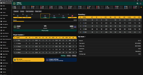 Baseball Legacy Manager 24 screenshot 1
