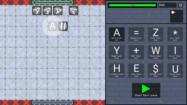 ASCII Tower Defense screenshot 2
