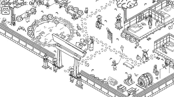 Hidden Felines: Japanese Village screenshot 1