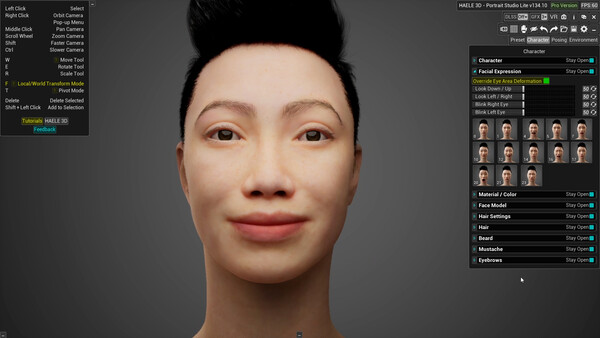 HAELE 3D - Portrait Studio Lite - Drawing References screenshot 5