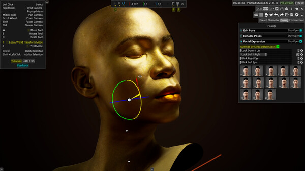 HAELE 3D - Portrait Studio Lite - Drawing References screenshot 10