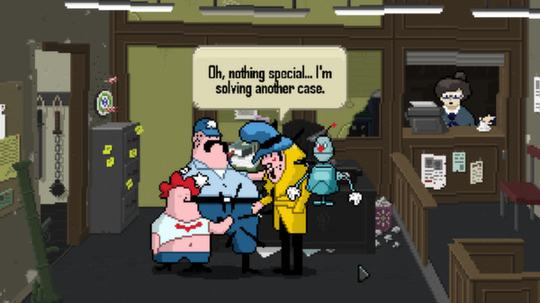 Detective Case and Clown Bot in: Murder in the Hotel Lisbon screenshot 10