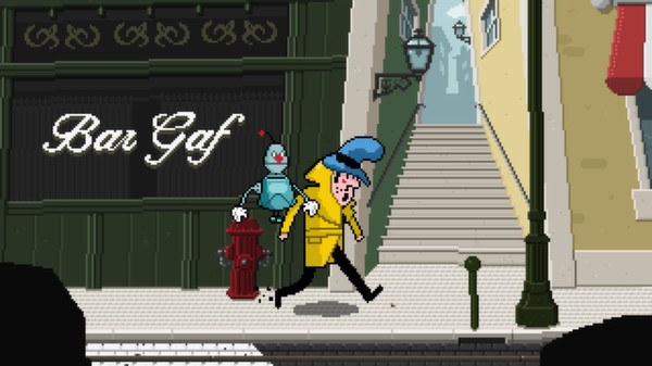 Detective Case and Clown Bot in: Murder in the Hotel Lisbon screenshot 4