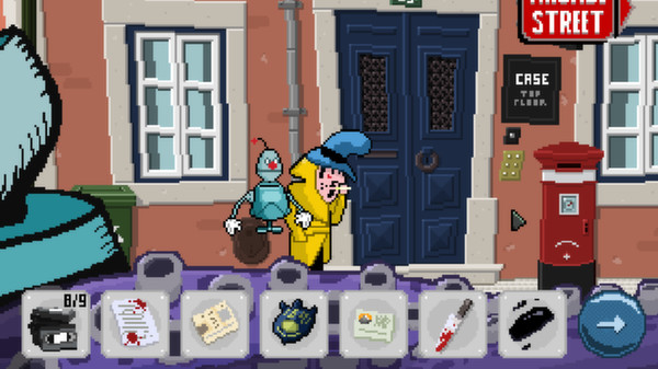 Detective Case and Clown Bot in: Murder in the Hotel Lisbon screenshot 6