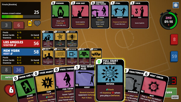 Clutchtime™: Basketball Deckbuilder screenshot 1