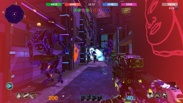 Neon Phonk Robots screenshot 4