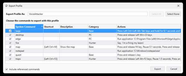 VoiceAttack v2 screenshot 7