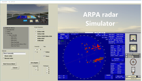 ARPA radar Simulator screenshot 1
