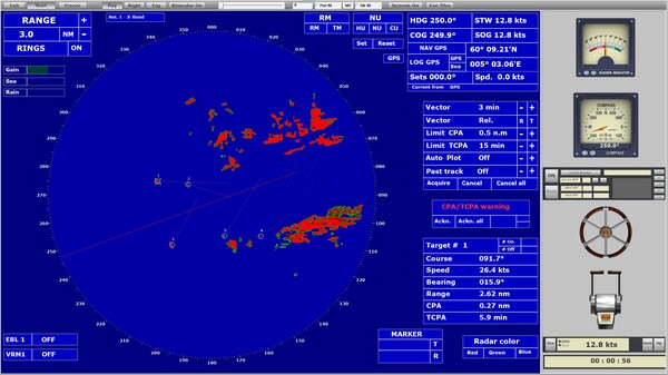 ARPA radar Simulator screenshot 4