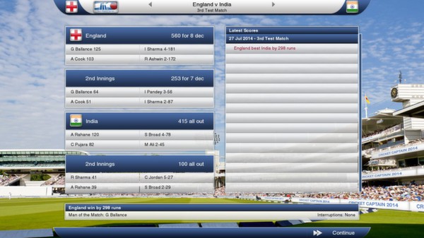 Cricket Captain 2014 screenshot 8