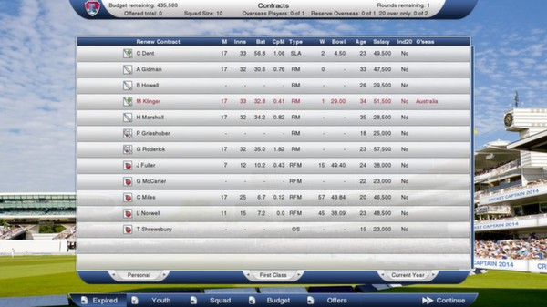 Cricket Captain 2014 screenshot 7
