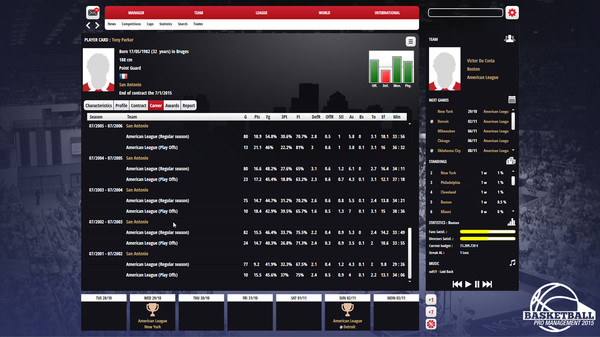 Basketball Pro Management 2015 screenshot 8