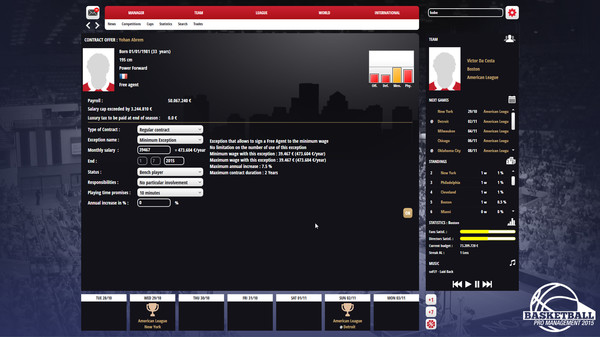 Basketball Pro Management 2015 screenshot 5